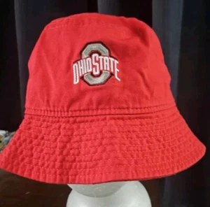 Nike Ohio State Buckeyes Red Bucket Hat OSU Size S/M - Picture 1 of 5