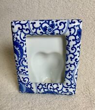 Takahashi Blue And White 3” X 5” Porcelain Frame
