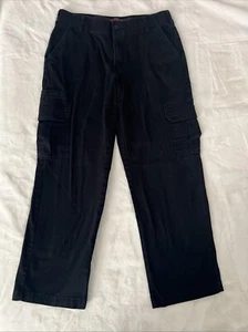 Dickies Men’s Work Pants 32x30 Black Straight Leg Cargo Durable Flex Fit - Picture 1 of 7