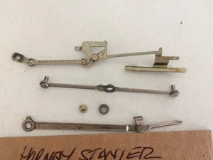 HORNBY BLACK FIVE STANIER VALVE GEAR RIGHT SIDE LOOKING FROM CAB GC 5 ITEMS - Picture 1 of 2
