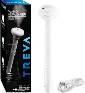 Treva Mini Portable Humidifier, Cool Mist Ultrasonic USB Moisture Travel Wand - Picture 1 of 6