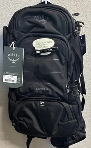 Osprey Raptor 14L Men's Mountain Biking Backpack w/Hydraulics Reservoir (Black) - Picture 1 of 7