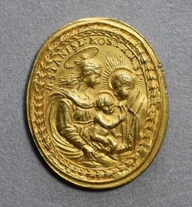 Medal Madonna della Vallicella Santo Ignazio e Filippo Neri Rome late 1600 - Picture 1 of 2