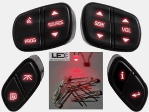 DIY RED LED Upgrade Kit - TrailBlazer/Envoy Steering Wheel Controls/Switches - Picture 1 of 24