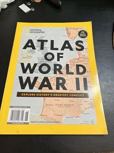 National Geographic Magazine  *ATLAS of WORLD WAR II* - 42 Maps Inside -2023 NEW - Picture 1 of 9