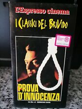 PROVA D'INNOCENZA DI D. DAVIS VHS 1984 L'ESPRESSO CINEMA I CLASSICI DEL BRIVIDO