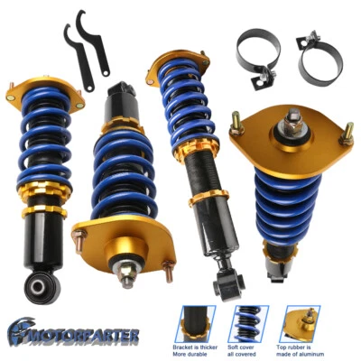 Box(4) Coilover Shock Strut For 1989-2005 Mazda Miata MX-5 NA6 NA8 NB1 NB2 Adj - Image 1 of 4