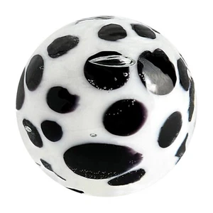 1 x HECHO A MANO "DALMATION" 22MM VIDRIO MÁRMOL-ÚNICO-COLECCIONABLE - Imagen 1 de 1