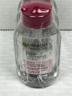 Garnier SkinActive Micellar Cleansing Water 4 All Skin  3.4fl.oz.Pkg of 3 NEW - Image 1 of 4