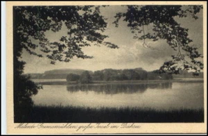 MALENTE GREMSMÜHLEN ~1925 AK Insel Blick Dieksee Partie alte Postkarte - Picture 1 of 1