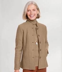 Appleseeds Damen Gr. L Camel gekochte Wolle‎ Jacke Blazer Mäntel - Bild 1 von 17