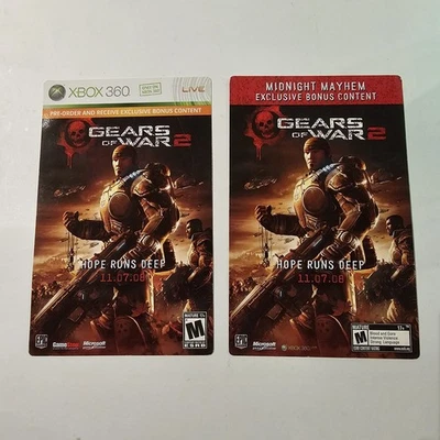 x1 NUEVO/NUEVO/SIN USAR Gears Of War 2 Gold Hammerburst Midnight Mayhem Code Card - Imagen 1 de 4