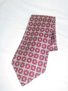 ROBERT TALBOTT Best of Class 100% Silk USA Hand Sewn Geometric Necktie Tie - Picture 1 of 2