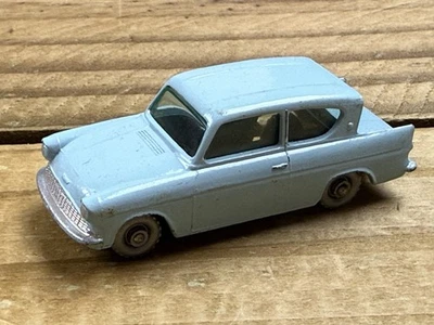VTG 50's Lesney Matchbox Ford Anglia No. 7 Grey Plastic Wheels Made England - Image 1 of 4