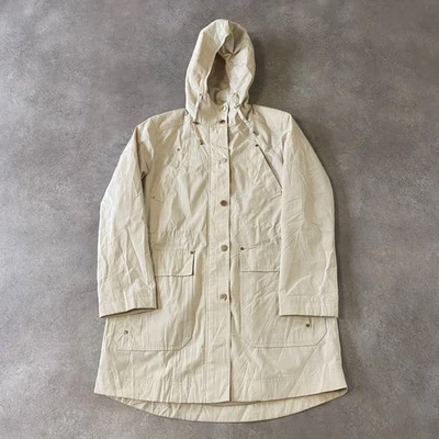 Parka London Fog para mujer pequeña informal de longitud media chaqueta, beige Foto 1 de 4