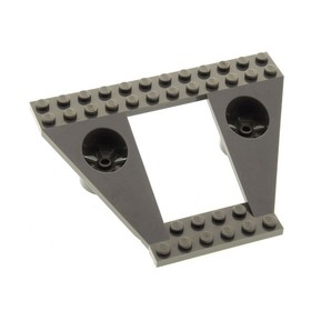 1X Lego Wing Construction Plate 12X9X2 Old Dark Gray Space Insectoids 6969 30037