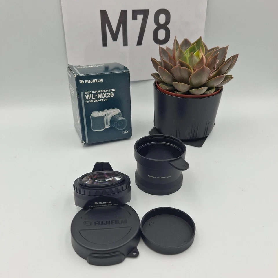 Fujifilm WL-MX29 0.8X Wide Conversion Lens for MX-2900 Zoom. *MINT* w/Box. refB - Image 1 of 4