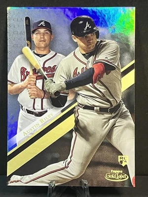 2019 Topps Gold Label Baseball Austin Riley #60 Class 1 Rookie Card - Image 1 of 2