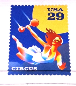 Circus - Aerialist - 1993 22kt Gold Replica Stamps - SEE BELOW - Picture 1 of 4
