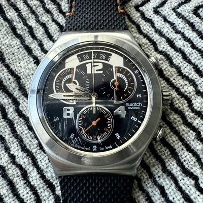 Swatch Irony The Chrono, запатентованный водостойкий. Сделано в Швейцарии! - Изображение 1 из 4