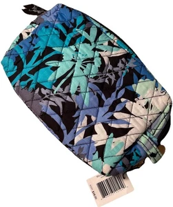 Neu mit Etikett Vera Bradley Make-up Kosmetiktasche Medium camofloral NEU blau grün türkis - Bild 1 von 9