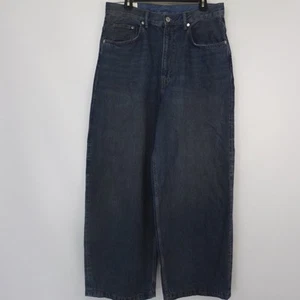 Pantalones de mezclilla holgados para hombre H&M 32x28 azul pierna ancha bolsillos relajados claros se adapta a 32x30 - Imagen 1 de 12