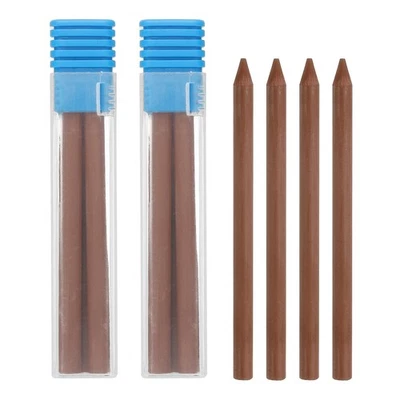 12Pcs 5.6mm 2B Carpenter Pencil Lead Refills, Solid Dry Pencil Refills, Brown - Image 1 of 4