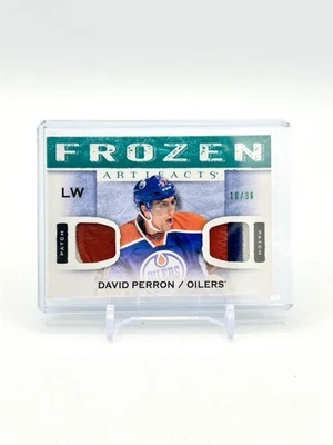 14-15 UD Upper Deck Frozen Artifacts  David Perron  10/36  Dual Patches FREE C/S - Image 1 of 4