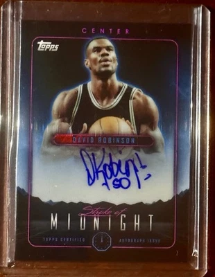 2024 TOPPS ШТРИХ ПОЛУНОЧИ С АВТОГРАФОМ ДЭВИДА РОБИНСОНА #SMA-DRO - Изображение 1 из 4