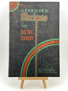 A-B Electric Range Approved Recipes for Electric Cookery Cookbook 1936 Softcover - Imagen 1 de 5