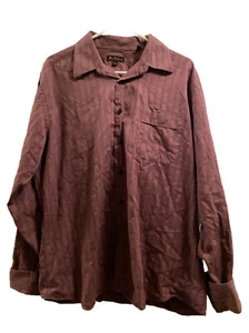 Herren Ben Sherman Kleid Shirt 16 1/2 36-37 kastanienbraun geknöpft langarm - Bild 1 von 4