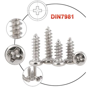 Self-tapping Screw Pan Head Phillips Head M1 M1.2 M1.4 M1.5 - M3 M4 Ni-plated - Picture 1 of 4