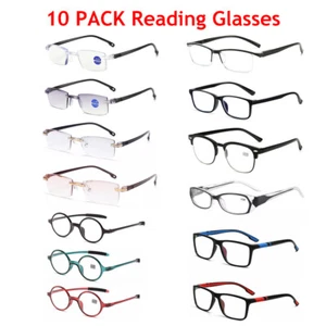 10PACK Mens Womens Reading Glasses Anti Blue Light Blocking Reader Wholesale Lot - Picture 1 of 41