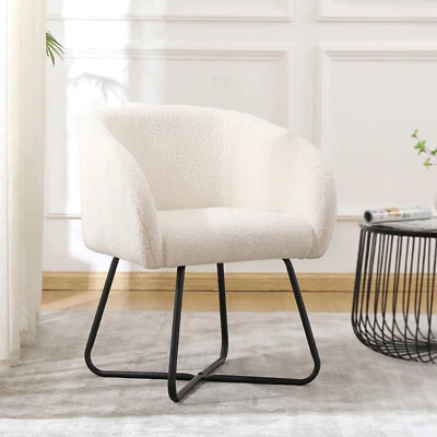 Mingone Esszimmerstuhl Stuhl Essstuhl Küchenstuhl Polsterstuhl Lammwolle Sessel - Bild 1 von 4