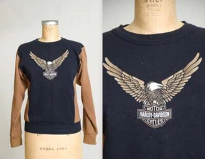 Sudadera de motocicleta Harley Davidson Eagle Seattle Washington década de 1980 - Imagen 1 de 5