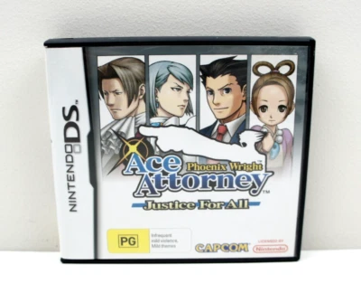 Phoenix Wright Ace Attorney Justice For All Nintendo DS Game Includes Manual - Image 1 of 4
