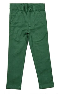 Pants Boys Toddler Adjustable Waist Chino Slim Fit stretch Casual Black Khaki - Picture 1 of 46