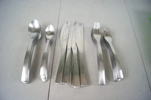 40 Pieces Gourmet 8 Settings GS Park Carry On Matte Stainless Flatware - Picture 1 of 5