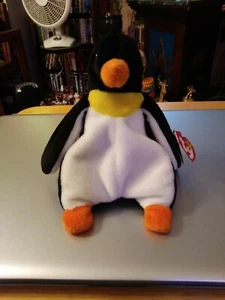 Ty Beanie Babies Waddle 1995 ERRORS Rare Baby Retired Penguin - Picture 1 of 11