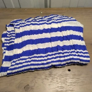 Blue And White Striped Light Weight Scarf + FREE SHIPPING ๐ - Picture 1 of 3