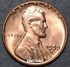 1959 D Lincoln Memorial Penny Brilliant Uncirculated (BU) 