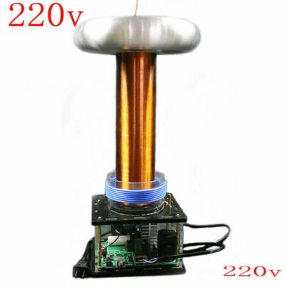 220V Tesla Electric Coil Induction Arc Music Tesla Coil Large Pulse High Voltage - Image 1 of 4