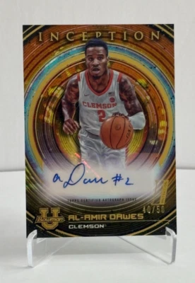 Auto #'d /50! Al-Amir Dawes 2023 Topps Bowman U. Inception Gold Auto #'d 40/50 - Image 1 of 2