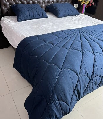 White Cotton quilt king cotton blanket cotton comforter queen bedding set - Image 1 of 4