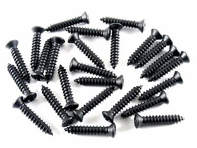 Mopar Black Interior Trim Screws- #10 x 1" Long- #8 Oval Head- 25 screws- #303 - Image 1 of 4