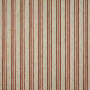 Colefax & Fowler Ottoman Texture Fabric- Kennet Stripe / Red Green 2 yd F4640-01 - Picture 1 of 3