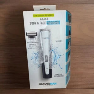 Conair Lithium Ion Powered All-in-1 Men's Face & Body Trimmer, Cordless/Recharge - Picture 1 of 2