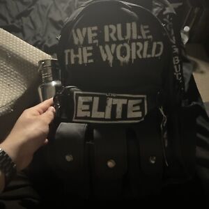2 Bullet Club Backpack Hot Topic New Japan NJPW Omega Young Bucks The Elite Rule