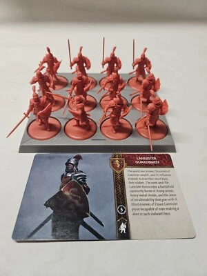 Unit of Lannister Guardsmen for ASOIAF Game of Thrones miniature game CMON - Image 1 of 4