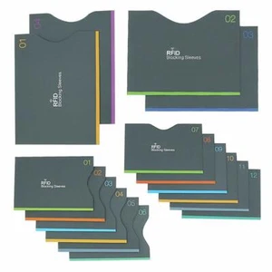 Credit Card Protector, Aerb 16-Pack RFID Blocking Sleeves for Identity Theft Pro - Picture 1 of 5